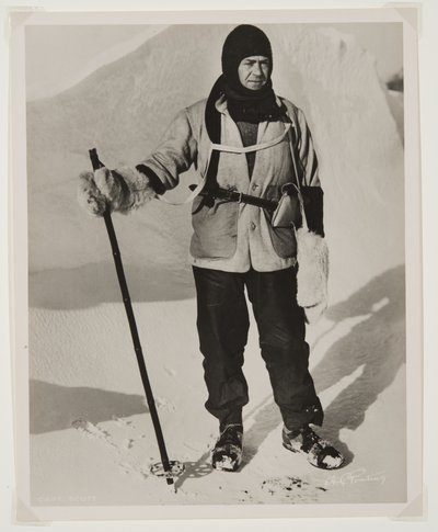 Capitano Scott (1868-1912) durante la spedizione Terra Nova (1910-13) al Polo Sud da Herbert Ponting