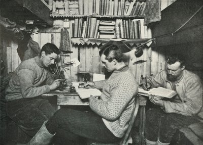 Debenham, Gran e Taylor nel loro cubicolo, 18 maggio 1911, 1913 da Herbert Ponting