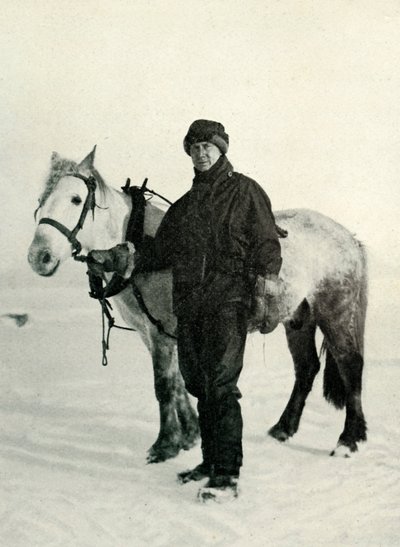 Dr. Wilson e Pony Nobby, c. 1911, 1913 da Herbert Ponting