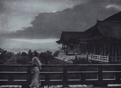 Chiaro di luna a Kiyomizu-dera da Herbert Ponting