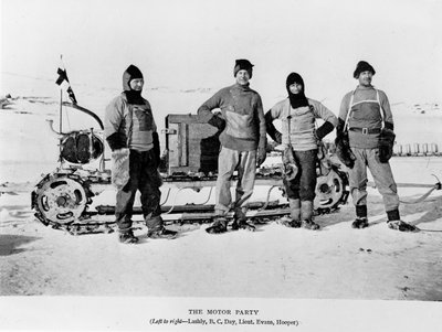 Gruppo motorizzato - Lashly, Day, Evans e Hooper da Herbert Ponting