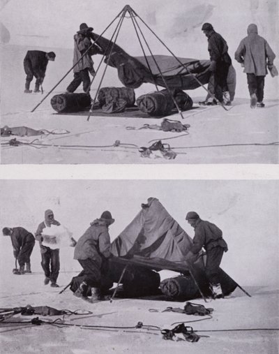 Montare la tenda da Herbert Ponting