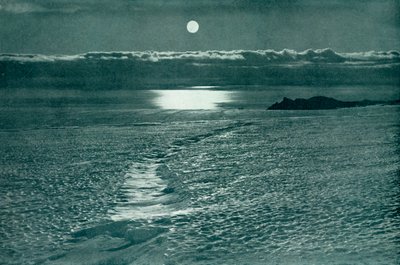 Il ghiacciaio di Barne: una crepa con un sottile ponte di neve da Herbert Ponting