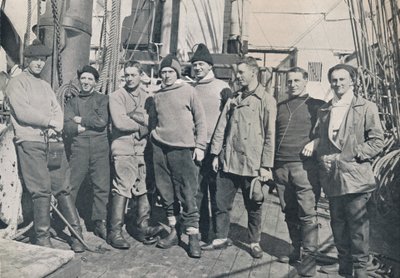 Gli ufficiali della Terra Nova, viaggio del 1912, 1913 da Herbert Ponting