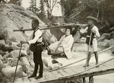 Viaggio in Yama-Kago nelle montagne di Hakone, 1910 da Herbert Ponting