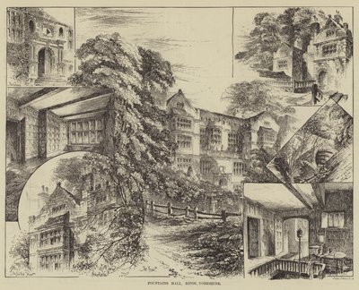 Fountains Hall, Ripon, Yorkshire da Herbert Railton