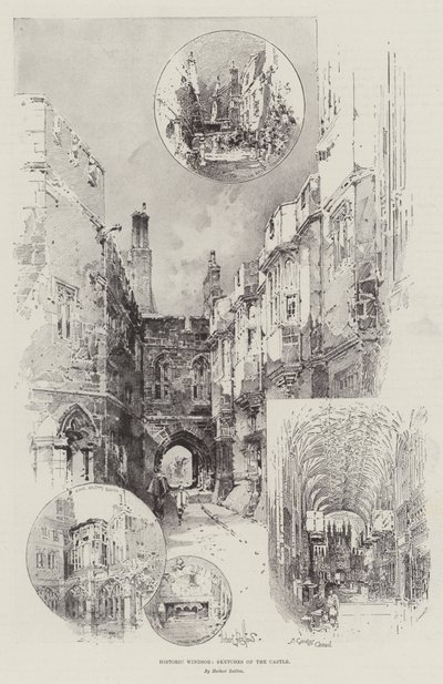 Storico Windsor, Schizzi del Castello da Herbert Railton