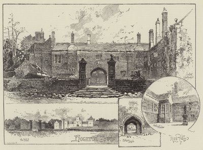 Hoghton Tower nel Lancashire da Herbert Railton