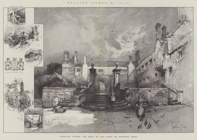 Hoghton Tower, la residenza di Sir James de Hoghton, baronetto da Herbert Railton
