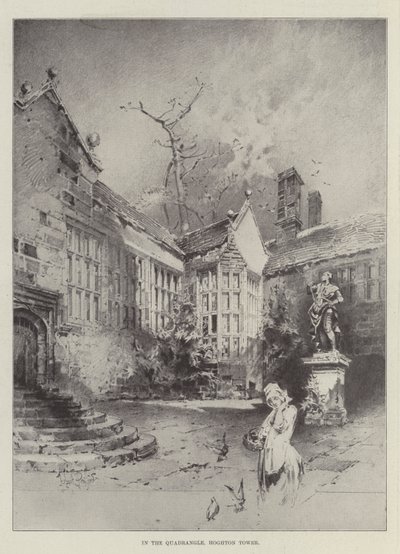 Nel cortile, Hoghton Tower da Herbert Railton