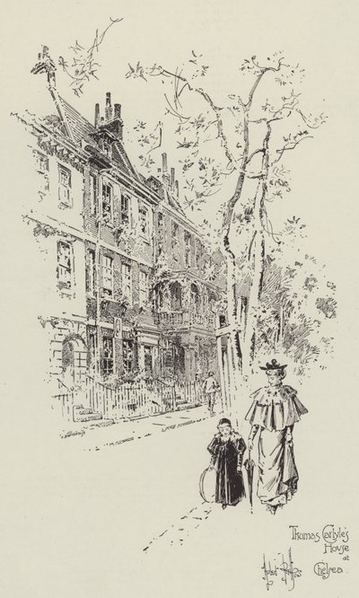 Casa di Thomas Carlyle a Chelsea da Herbert Railton