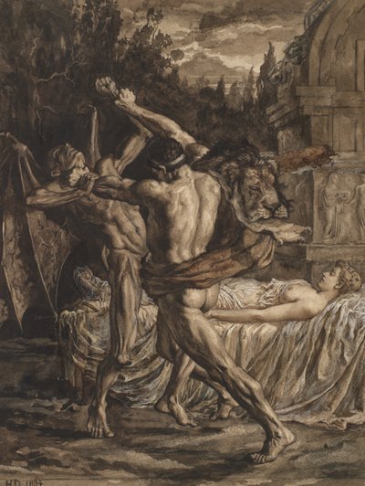 Ercole lotta con la Morte per l