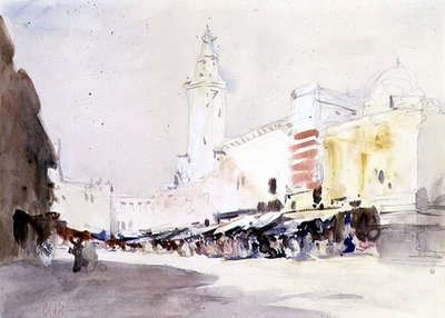 Mercato di strada, Marocco da Hercules Brabazon Brabazon