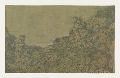 Paesaggio montano con altopiano da Hercules Segers