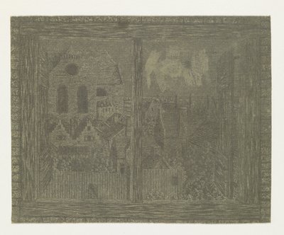 Vista dalla finestra della casa di Segers verso la Noorderkerk da Hercules Segers