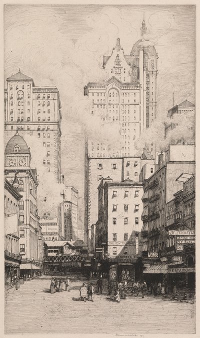 Cortland Street, New York da Herman Armour Webster