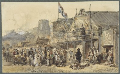 Fiera a Leeuwarden, con vista sull