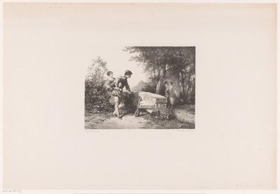 Due coppie in un parco da Herman Frederik Carel ten Kate