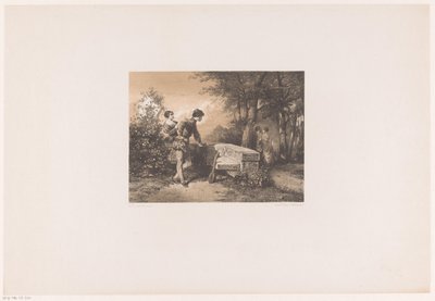 Due coppie in un parco da Herman Frederik Carel ten Kate