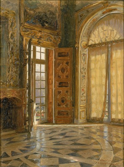 Angolo del vestibolo a Schleissheim, Palazzo del Principe Reggente Luitpold, 1880 da Herman Hartwich