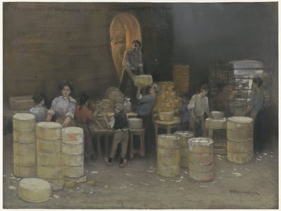 Inserimento della ceramica nel forno di De Sphinx a Maastricht da Herman Heijenbrock