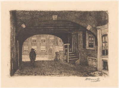 Porta di San Pietro ad Amsterdam da Herman Heuff (signed by artist)