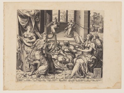 Parabola delle vergini sagge e stolte: Le vergini sagge da Herman Jansz. Muller