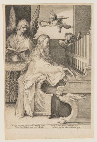 Santa Cecilia che suona l