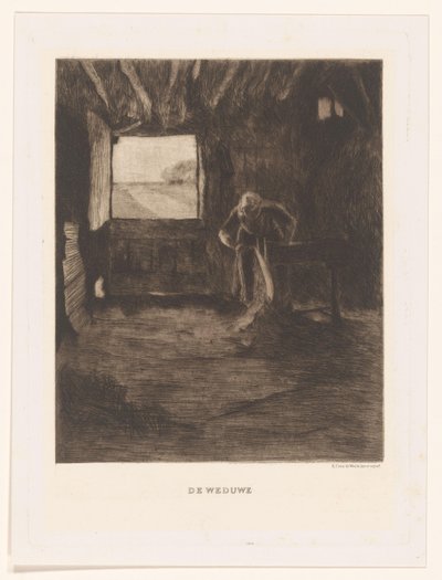 Donna in un fienile da Herman Johannes van der Weele
