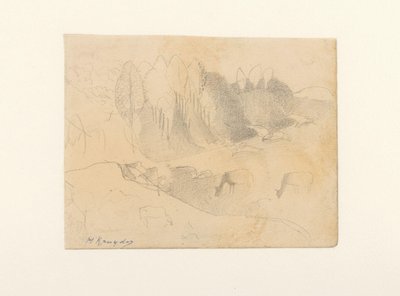 Valle con bestiame al pascolo da Herman Kruyder (signed by artist)