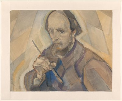 Autoritratto con pennello da Herman Kruyder (signed by artist)
