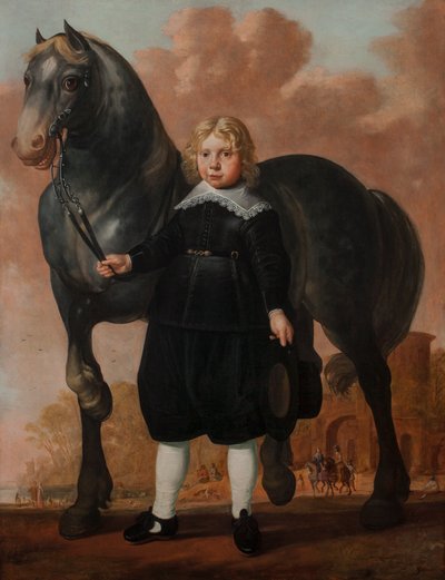 Un giovane ragazzo con il suo cavallo, 1646 da Herman Mijnerts Doncker