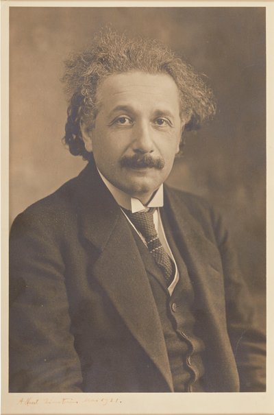 Ritratto di Albert Einstein 1879-1955, 1921 da Herman Mishkin