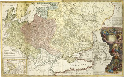 Mappa della Moscovia da Herman Moll