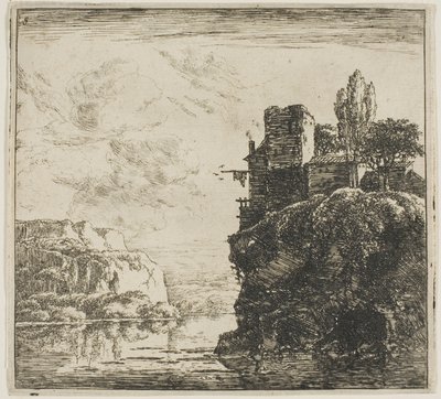 Un fiume tra le rocce, dalla serie Set di paesaggi da Herman Naijwincx