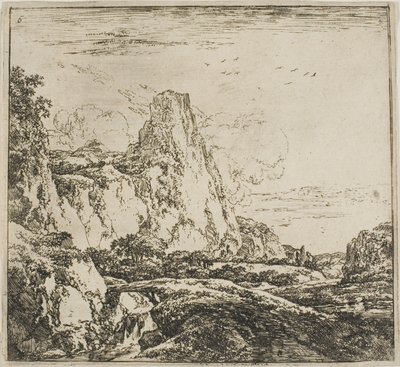 Il ponticello vicino alla rocca, dalla serie Set di paesaggi da Herman Naijwincx