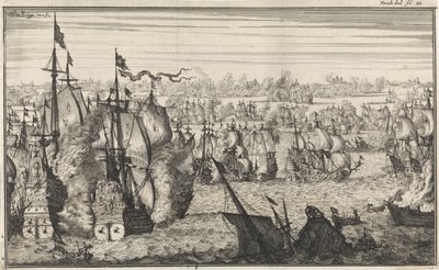 Battaglia navale di Duins, 1639 da Herman Padtbrugge
