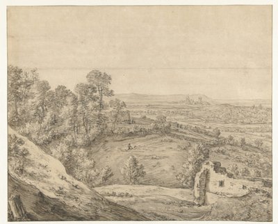 Veduta di Kleve dal Monterberg da Herman Saftleven