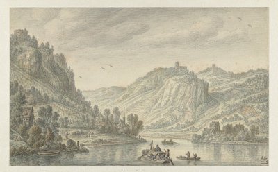 Reno presso Drachenfels da Herman Saftleven