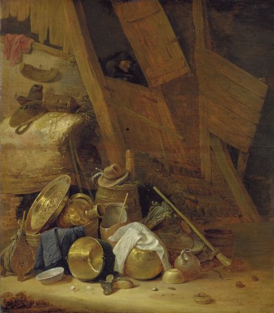 Natura morta in un fienile, 1634 da Herman the Younger Saftleven