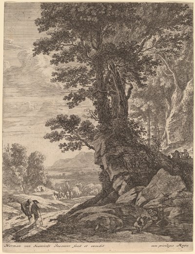 Un gruppo di alberi da Herman van Swanevelt