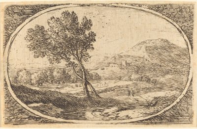 Paesaggio con un grande albero da Herman van Swanevelt