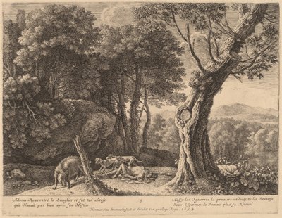 Morte di Adone da Herman van Swanevelt