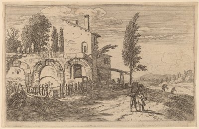 Locanda nelle rovine del Palazzo degli Imperatori da Herman van Swanevelt