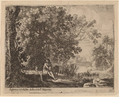 San Giovanni Battista nel deserto da Herman van Swanevelt