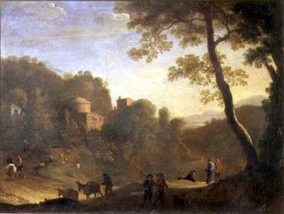 Paesaggio con figure da Herman van Swanevelt