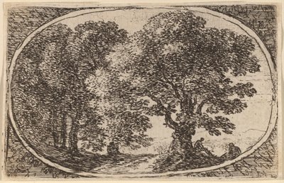 Sentiero tra gli alberi da Herman van Swanevelt
