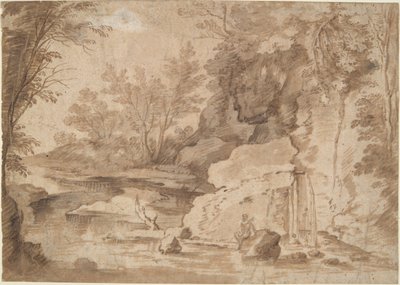 Paesaggio fluviale da Herman van Swanevelt
