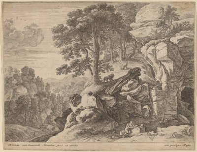 San Girolamo nel Deserto da Herman van Swanevelt