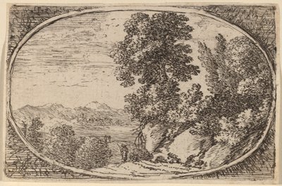 La roccia coronata di alberi da Herman van Swanevelt
